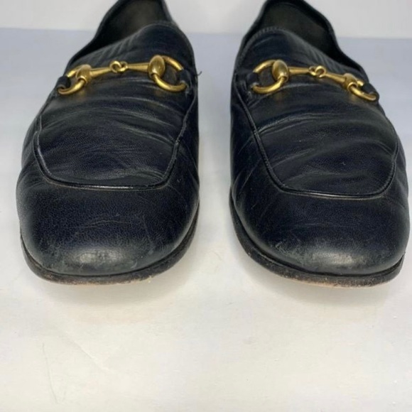 Gucci Horsebit Classic Italian Leather Loafer Slipper 407314 Black Size 9 /US 11 - Picture 5 of 12